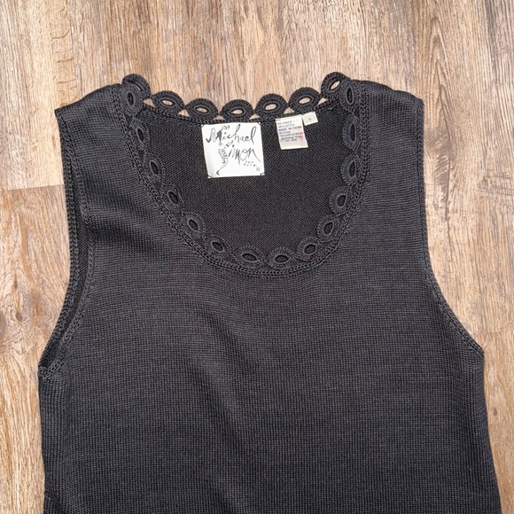 VTG Michael Simon • Crochet Knit Midi Dress - Picture 6 of 9